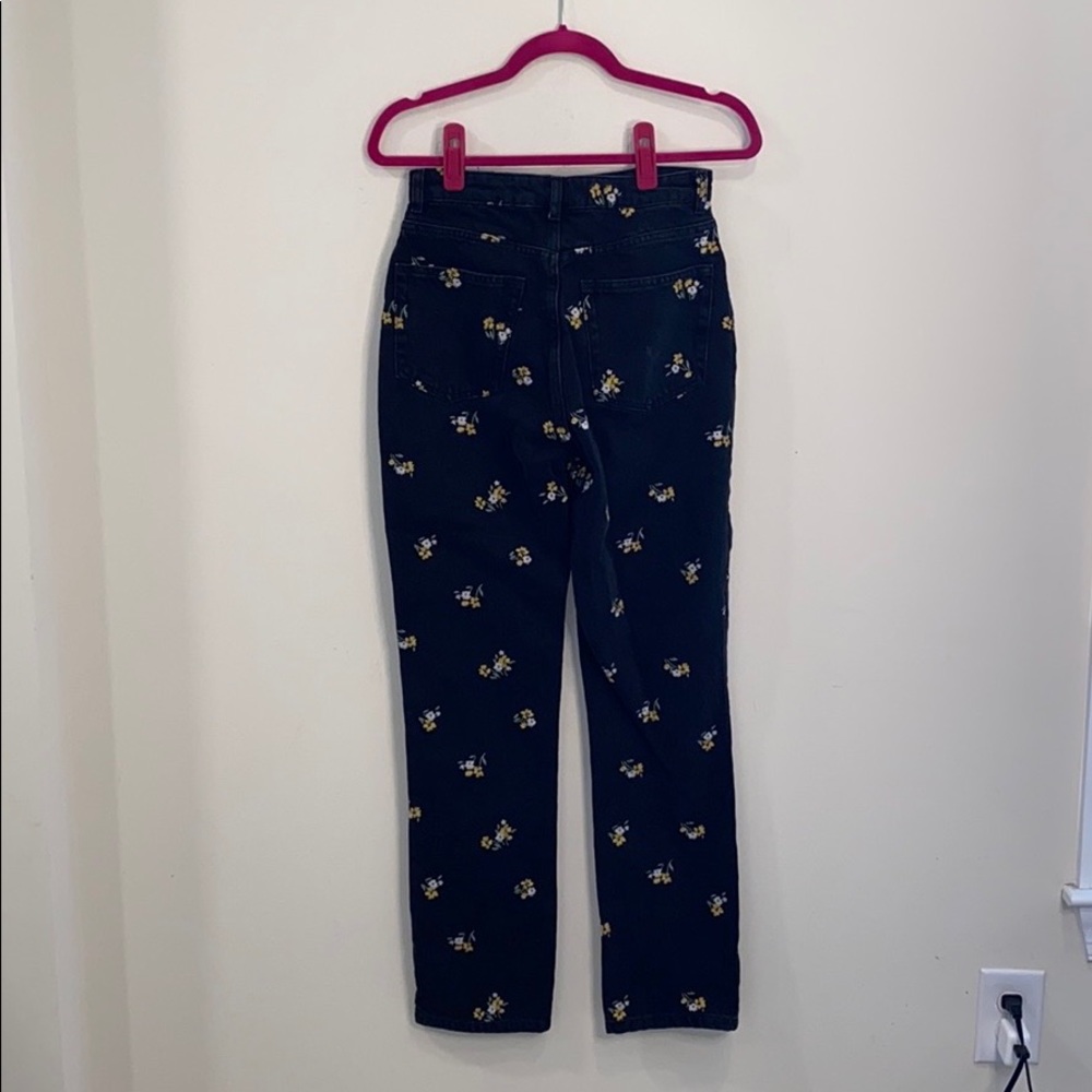 Reformation Black Floral Ankle Jeans - Picture 5 of 5